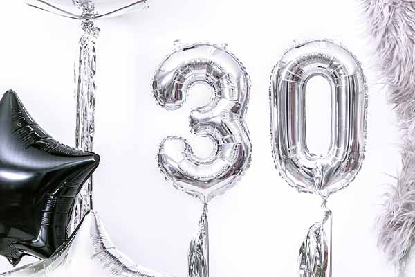 30 års fest ballonger